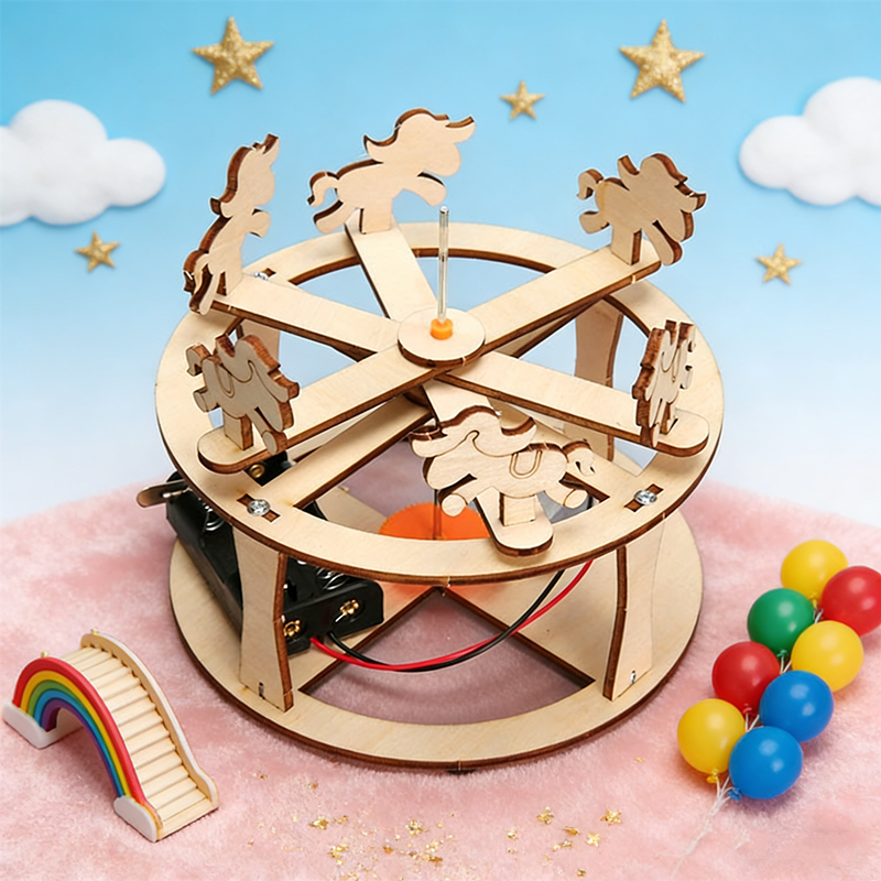 Science Toys - HUAHUABuild Your Own Carousel Educational Toy
