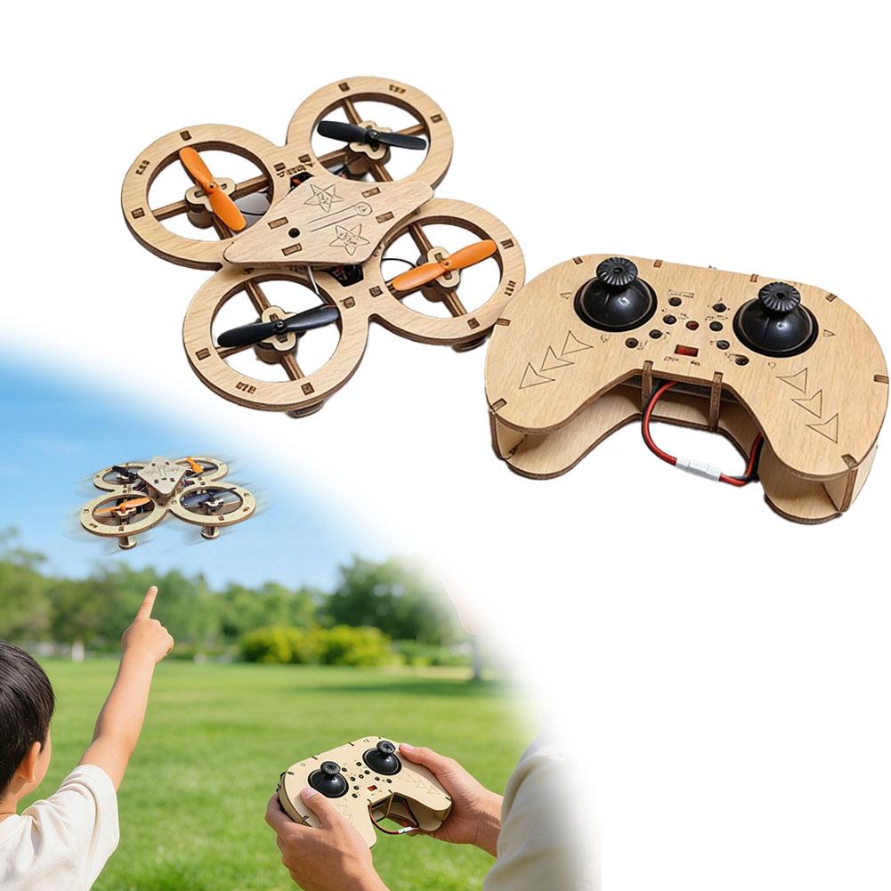 Science Project Kit - DIY Wooden RC Drone Quadcopters Building