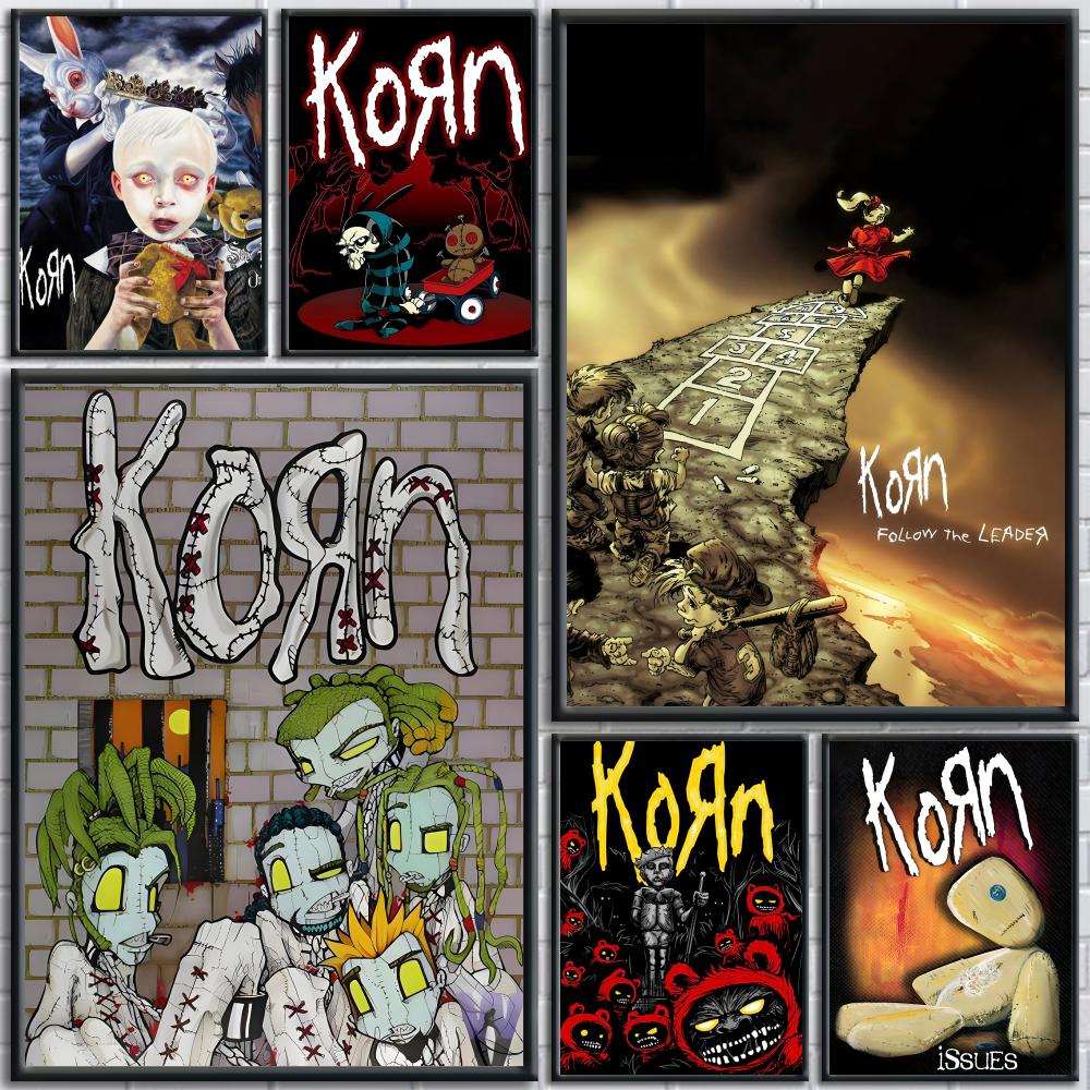 Star Map Poster - K-Korn Hot Metal Rock Band Poster