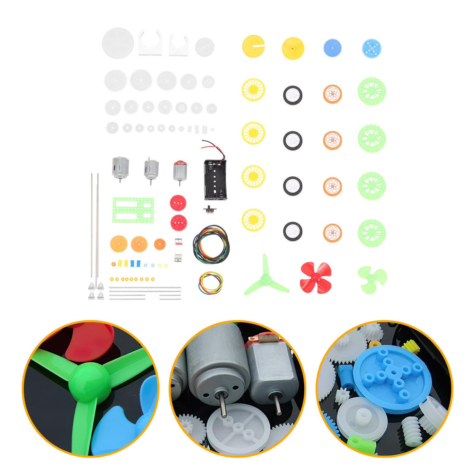 112Pcs Electric Motor Gears Ki - Science Project Kit ulasan dan harga
