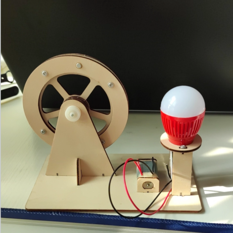 Mini DIY Hand Crank Generator  - Science Project Kit ulasan dan harga