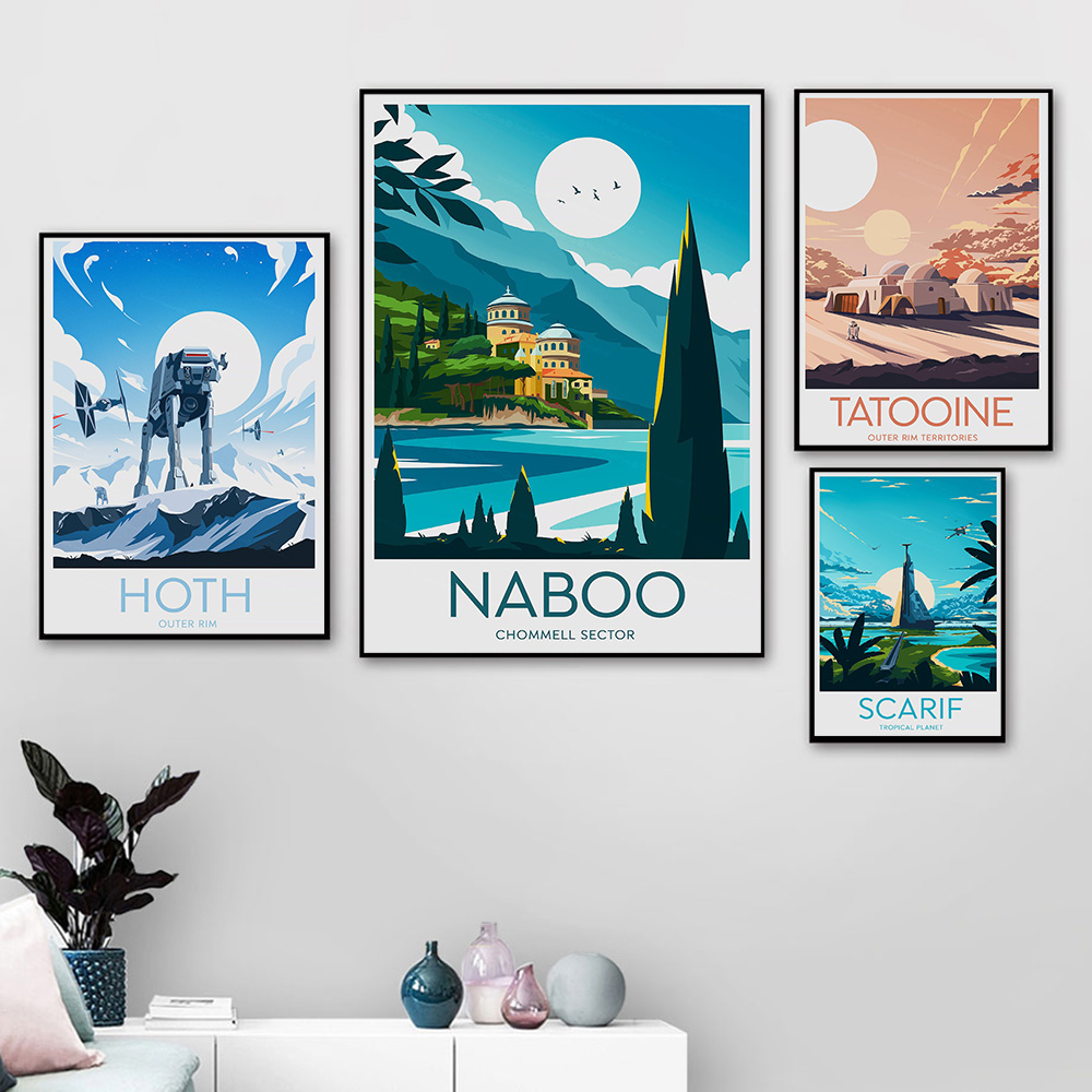 Minimalist Wars Movie Poster T - Star Map Poster ulasan dan harga
