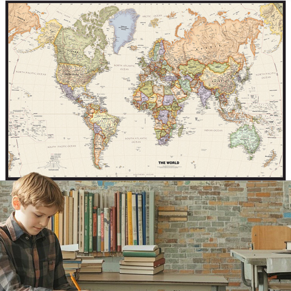 127x81cm/50x32inch Vintage Wor - Star Map Poster ulasan dan harga