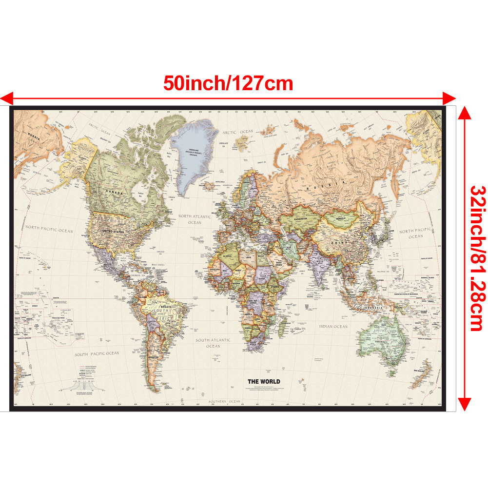 127x81cm/50x32inch Vintage Wor - Star Map Poster ulasan dan harga