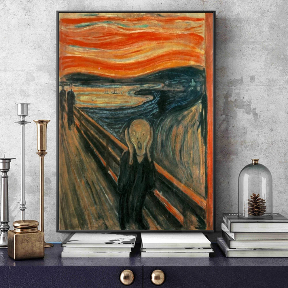 Edvard Munch The Scream Famous - Star Map Poster ulasan dan harga