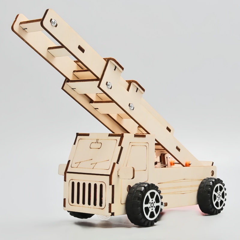 DIY Wood Ladder Fire Truck Mod - Science Project Kit ulasan dan harga