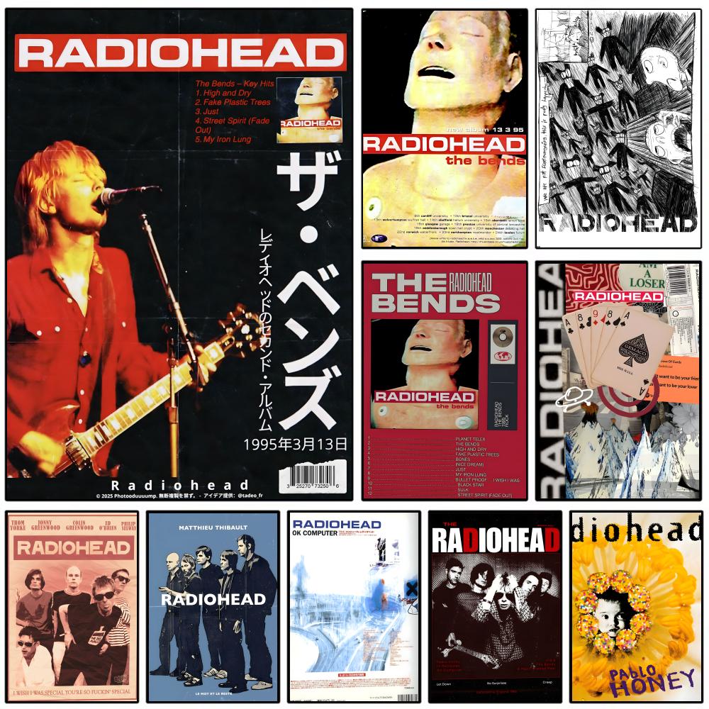 Rock Band Characters Radiohead - Star Map Poster ulasan dan harga