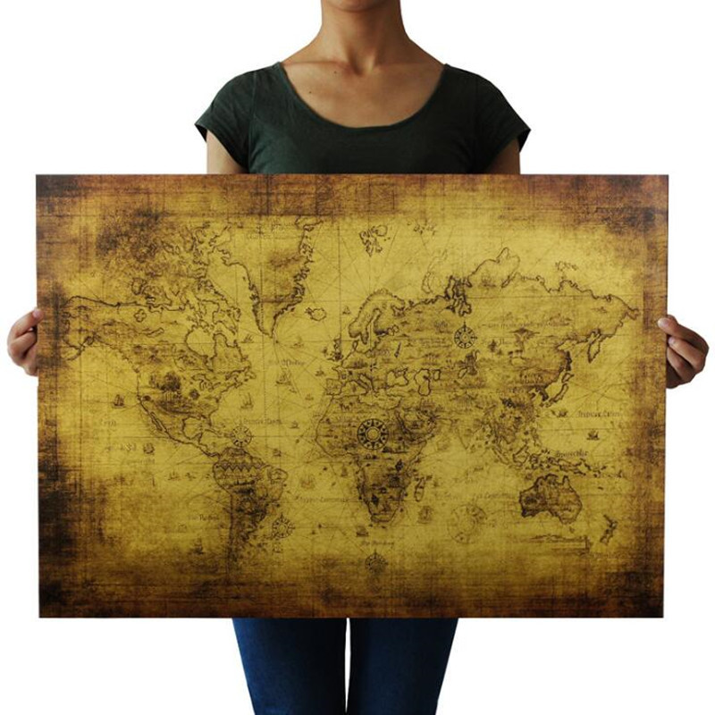 Large 72.5X51.5cm Vintage The  - Star Map Poster ulasan dan harga