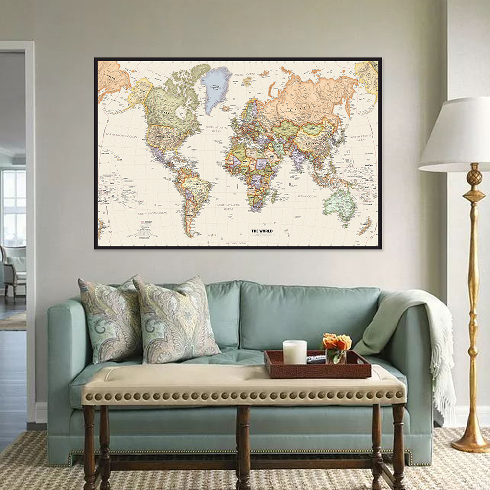 Vintage Hanging Poster World M - Star Map Poster ulasan dan harga